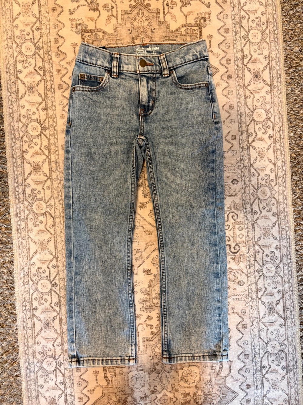 wonder nation Light Blue Straight Leg Kids Jeans